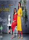 Kc Preet 5 Latest Fancy Designer  Heavy Rayon Kurti With Bottom Collection